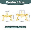 10Pcs Alloy Mineral Display Holder ODIS-AR0001-21-2