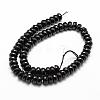 Natural Black Onyx Beads Strands G-P161-23-6x3mm-2