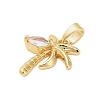 Brass Micro Pave Cubic Zirconia Pendants KK-B158-02G-01-2