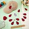 40Pcs Computerized Embroidery Polyester Iron on/Sew on Patches DIY-FG0010-36B-4
