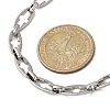 304 Stainless Steel Cross Link Chain Necklaces for Women Men NJEW-JN05431-02-3