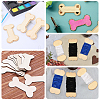 60Pcs 3 Styles Wood Thread Winding Boards DIY-SC0031-10A-6