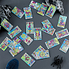 22Pcs 22 Style Printed Acrylic Pendants OACR-DC0001-22B-4