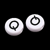 Opaque Acrylic European Beads AC-CBA3BDD-01Q-2