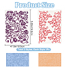 CRASPIRE 2Pcs 2 Styles Plastic Embossing Folders DIY-CP0008-85C-2