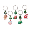 Handmade Lampwork Christmas Tree Keychains KEYC-JKC00983-1