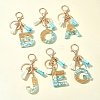 Transparent Epoxy Resin Pendant Keychains KEYC-FS00022-18-11