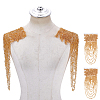 2Pcs Polyester Fringe Shoulder Applique DIY-ME0003-80C-1