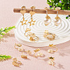 10Pcs 5 Styles Brass Micro Pave Cubic Zirconia Clip-on Findings EJEW-TA0001-66B-7