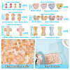 150G 6 Styles Gradient Color Transparent Acrylic Beads OACR-TA0003-58-5