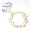 Natural Citrine Chips Bead Stretch Bracelets for Women Men CI5318-11-1