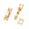 Eco-Friendly Brass Watch Band Clasps KK-M225-29G-2