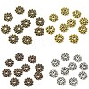 100Pcs 4 Colors Gear Tibetan Silver Alloy Spacer Beads TIBEB-YW0001-66-1