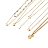Heart & Star & Moon & Cat Pendant Necklace Sets for Women Girl NJEW-JN03654-1