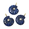 Dyed Natural Lapis Lazuli Carved Pendants G-C282-01I-1