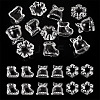 12Pcs 3 Styles Christmas Theme Transparent Acrylic Beads TACR-TA0001-76-3