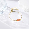 50Pcs Brass Enamel Connector Charms KK-CJ0001-81-6