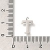 304 Stainless Steel Micro Pave Cubic Zirconia Pendants STAS-H228-06P-T-3