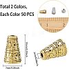 Tibetan Style Alloy Bead Cone PALLOY-FH0001-47-NR-2