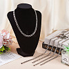 Stainless Steel Curb Chain Necklaces for Men Women NJEW-TAC0001-018-7