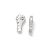 Brass Micro Pave Clear Cubic Zirconia Charms CU-CBA9FFD-01P-A-1