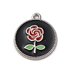 Alloy Enamel Pendants PALLOY-R162-13P-02-1