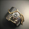 Brass Micro Pave Clear Cubic Zirconia Finger Rings FS-WGE4002-04-1