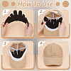 Felt Hat Shaper Insert for Baseball Caps LS-FIND-WH0436-62A-3