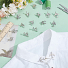 16Pcs Airplane Alloy Brooches for Backpack Clothes JEWB-PH0001-45P-4
