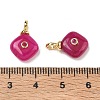 Dyed Natural White Jade Pendants KK-B157-42C-04-3