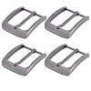 4Pcs Alloy Single Prong Roller Buckles FIND-CL0002-11-1