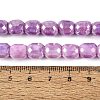 Anti-Tarnish Electroplate Glass Beads Strands EGLA-N027-03A-11-4