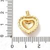 Valentine's Day Brass Micro Pave Cubic Zirconia Pendants CU-H001-02I-G-3