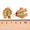 Brass Cloisonne Pendants KK-P251-A01-G-03-3