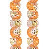 Electroplate Baking Paint Transparent Glass Beads Strands GL-CBA17FF-01B-2