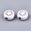 Opaque White Acrylic Beads MACR-T038-10-01RG-2