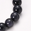Synthetic Blue Goldstone Beaded Stretch Bracelets BJEW-Q692-14-8mm-2