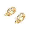 Brass Micro Pave Clear Cubic Zirconia Pendant Bails KK-G542-10G-1