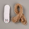 100Pcs Jewelry Display Kraft Paper Gift Tags CDIS-WH0021-032-1