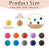 120Pcs 12 Colors Silicone Beads SIL-TA0001-16-13