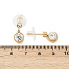 304 Stainless Steel Rhinestone Dangle Stud Earrings EJEW-G423-17G-01-5