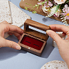 Wooden 2 Cufflink Storage Gift Boxes with Visible Magnetic Lid CON-WH0001-72-3