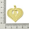 Real 18K Gold Plated Brass Micro Pave Cubic Zirconia Pendants KK-H472-14G-02-3