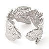 Non-Tarnish 304 Stainless Steel Open Cuff Rings RJEW-K245-77P-2