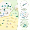 80Pcs 8 Colors Electroplate Transparent Glass Beads EGLA-YW0005-84-3