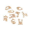26Pcs 26 Style Brass Micro Pave Clear Cubic Zirconia Pendants KK-CW0001-05-2