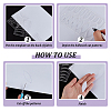 3Pcs 3 Styles Clear Acrylic Drawing Stencils AJEW-HY0001-77A-4