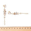 Natural Freshwater Shell Stud Dangle Earrings EJEW-JE07250-5