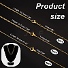   12Pcs 3 Size Brass Cable Chain Necklaces Set for Women NJEW-PH0001-25-2