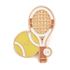 Sports Tennis Enamel Brooches JEWB-I063-03KCG-03-1